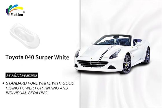 スーパーホワイト リフィニッシュ カーペイント 滑らかな仕上げ FAW トヨタ040のための実用