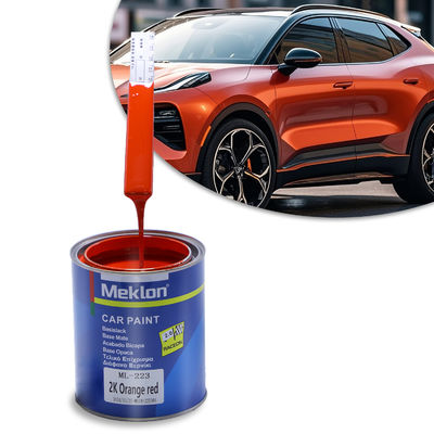 良いレベル 2K オレンジ レッド メタリック 自動車用塗料 アクリル液体コーティングスプレー