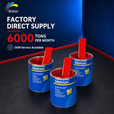 2K Red Acrylic Automotive Paint High Gloss Liquid Coating for Car Body Refinishing Repair