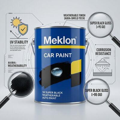 耐候性 1K スーパーブラック オートペイント ODM OEM カー リフィニッシュ ペイント