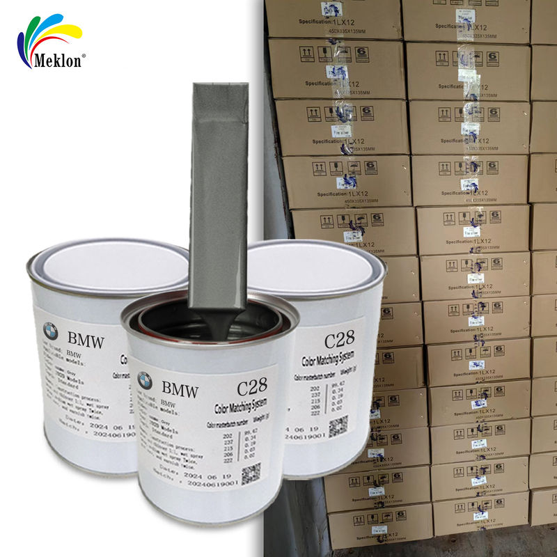 BWM C28 グレー再仕上げ車用塗料 多目的防水 オートディーラーサプライヤー向け自動車塗料